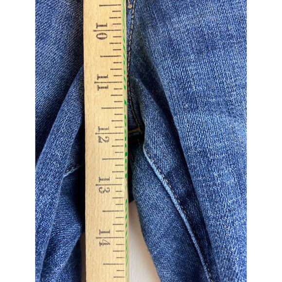 Lucky Brand Sweet Straight raw hem Dark Wash Jeans Size 14 /32 R x 24 (1133) - Picture 4 of 9